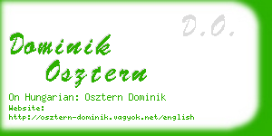 dominik osztern business card